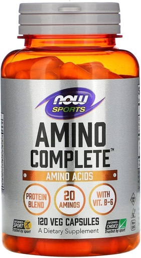 [BRSWIYYLOQCGO33M] Now Foods Amino Complete, 120 caps