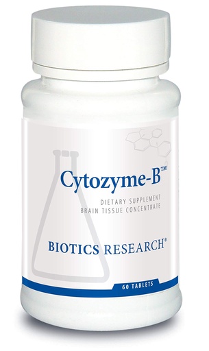 [BRSWGGQHOYFGCYDF] Biotics Research Cytozyme B Supports Brain Health. Raw Lamb Brain, Improves Memory, Supports Mental Clarity and Acuity, Potent Antioxidant Activity, SOD, Catalase, 60 Tablets