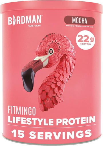 [BRSRAYAZCMBQMFY3] BIRDMAN Fitmingo Veganvalgu pulber inositooli, kollageeni võimendajate, hüaluroonhappe ja vitamiinidega | Madala süsivesikusisaldusega, piimavaba, madala kalorsusega | 23g taimset päritolu mustikavalgu pulber müo-inositooliga