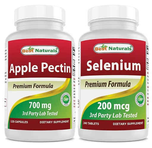 [BRSRMBT3O56BYH3U] Best Naturals Apple Pectin 700 mg & Selenium 200 mcg