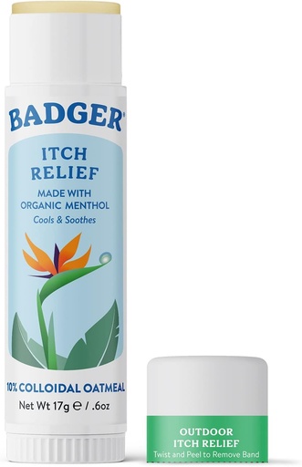 [BRSWKFYPCMBAMCTM] Budger Bug Bite Itch Relief Stick, φυσική & οργανική κρέμα Anti Itch για bug Bites, εξανθήματα & δηλητηριώδη κισσό, γρήγορη ανακούφιση δέρματος Ich μετά Bite, λειτουργεί μεγάλη, μυρίζει μεγάλη, εύκολο στη χρήση, .6 oz
