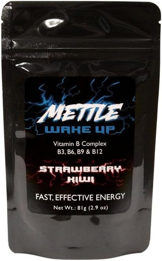 [BRSWKHD7C4BRAED2] Energy Drink Powder - 75 Servings | Sugar Free | 200mg Caffeine - Mettle Energy Drink Mix (Strawberry Kiwi)