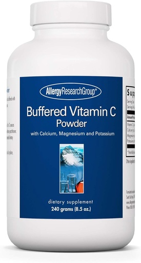 [BRSWIYY6CYCREF36] Allergiforskningsgrupp - Buffered Vitamin C Powder - Antioxidant, Immune, Calcium/Mag/K - 240 g (8,5 oz)