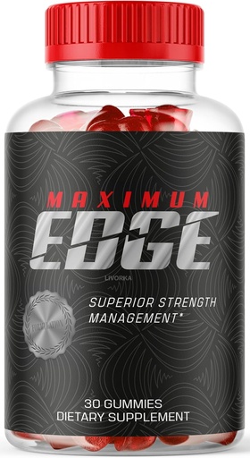 [BRSROBA2BB4GED3H] LIVORKA 1 Pack - Máximo Edge Gummies macho - Máximo Edge 30 Gummies para 1 mes, control de bordo máximo, Gummies de bordo máximo, homes de bordo máximo.