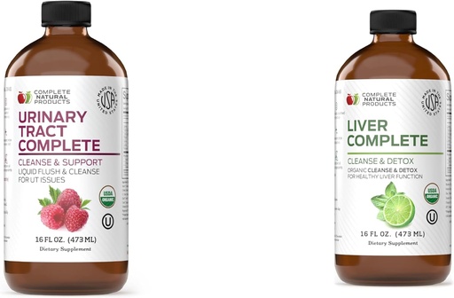 [BRSROHQTOECAOD35] Complete Natural Products Urinary Tract Complete 12oz & Liver Complete 16oz Bundle