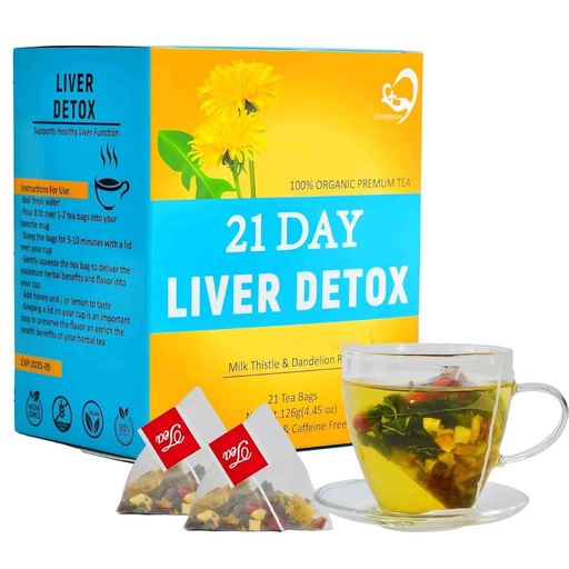 [BRSROHARARYBAAL3] Aromlife 21 dagen Melk distel Lever Detox Thee, voor lever reiniging en ondersteuning Zorg, Melk distel Thee met hoge inhoud Melk distel Lever Detox van de melk distel Zaad en likeur Root