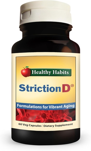 [BRSW2YITA4MBO3I6] Healthy Habits StrictionD with Glucohelp Banaba Extract Ceylon Cinnamon & Crominex 3