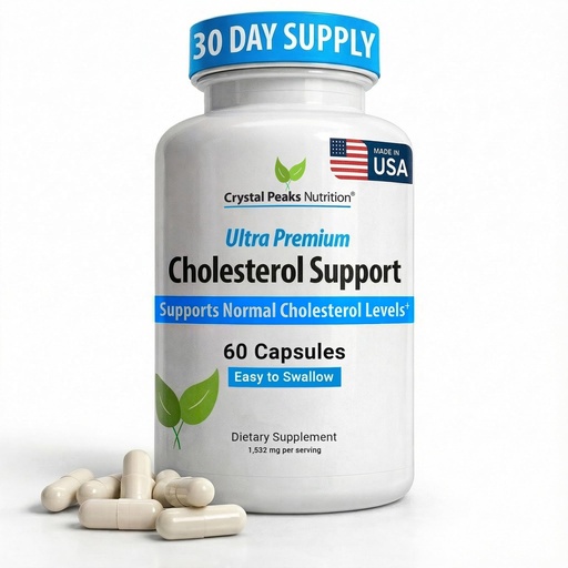 [BRSRAGTRBYPWAD3G] Cholesterol Supplement - All-Natural Ingredients to Support Normal Colesterol Levels. Supports Optimal Circulation. 60 Capsules