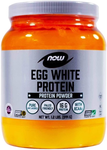 [BRSWKZYDBF7Q2CT6] NOW Foods Eggwhite Protein, 2 Pack of 1.2 lbs2
