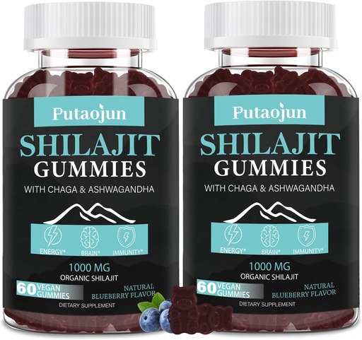 [BRSRAYYLCF5GODLB] Shilajit Gummies pro muže a ženu. Himalayan Gold Shilajit Gummies. 3. strana Tested.1000mg Pure Shilajit, 200mg Ashwagandha, 200mg Chaga, 100mg Ginseng, 100mg Saw Palmatto, 60mg Black Seed Oil