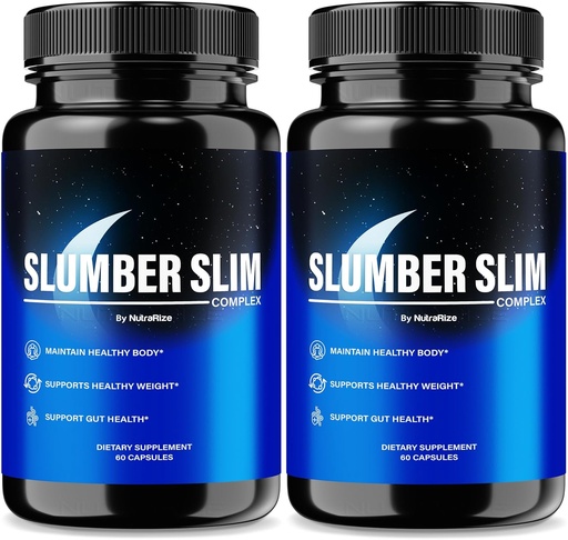 [BRSRAGIDCF5GCCY4] (2 Pack) Slumber Slim Weight Loss, Official SlumberSlim Complex Formula, All Natural Pills to Support Fitness and General Wellness, Premium Keto Capsules, Slumber Slim Reviews (120 cápsulas)