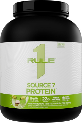 [BRSROBARBAJRAC3D] Regel 1 Quelle 7 Protein – Decadent Flavor, Velvety Smooth Texture, 22g Anytime Protein, und 10g Natürlich Occurring EAAs Per Serving from 7 Premium Sources (4 Pfund*, Pistachio Ice Cream)
