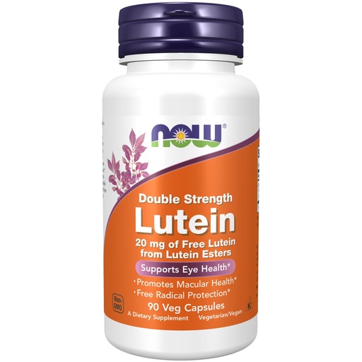 [BRSWIYAMOEHRGC3C] NOW Foods Supplements, Lutein 20 mg with 20 mg of Free Lutein from Lutein Esters, 90 Veg Capsules