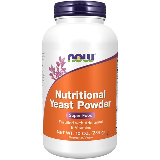 [BRSWIYT3PMCGA3TO] NOW Supplements, Nutritional Yeast Powder Fortified with Additional B-Vitamins, 10-Ounce