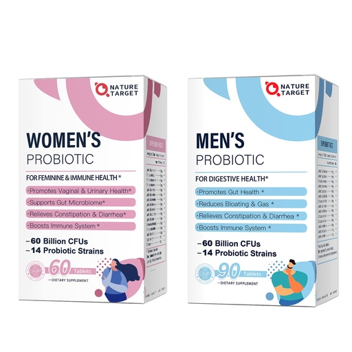 [BRSW2GIKOFYAI2Y7] NATURE TARGET Probiotics for Women, probiotics for Men, probiotics for Digestive,Vaginal,Prostate Health