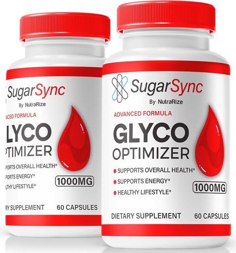 [BRSRAA36CACBSFI7] NutraRize (2 Pack) Sugar Sync Glyco Optimizer Capsules, Official SugarSync Glyco Optimiser, Sugar Sync Joint Optimizer, Sugar Sync Gluco Cleanse Formula, SugarSync Glycol Reviews (120 Capsules)