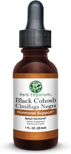 [BRSWIZQMOEPWGDL6] Herb Emporium Black Cohosh Root Extract 1фл. oz. (29.5 мл) трав'яні добавки Гормональна підтримка (Pack of 1)
