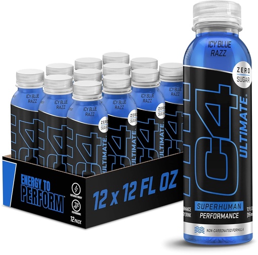 [BRSW2Y35DIARS332] Cellucor C4 Ultimate Non-Carbonated Zero Sugar Energy 음료, 사전 운동 음료 + Beta Alanine, 12 Fl Oz (12 팩)