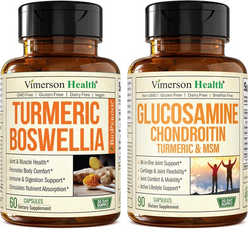 [BRSW2233CN6R63Q7] Turmeric Curcumin Supplement with Boswellia Serrata Extract & Glucosamine Chondroitin MSM and Turmeric Supplement