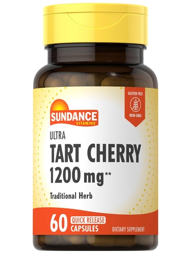 [BRSROHD6CQNAE3TF] Sundance Tart Cherry Capsules | 60 Count | Traditional Herb | Non-GMO and Gluten Free Supplement