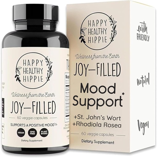 [BRSWG2Q6CMAWAELH] Joy- Filled Mood Support Supplement - 7 Herb Complex w / St. Johns Worts Worth 124; Stressz Relief - Helps Solid The Mind & Body