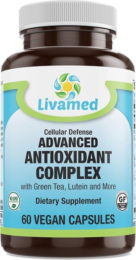 [BRSWYHT4BUFRMH3L] Livamed - Advanced Antioxidant Complex Veg Caps 60 Count