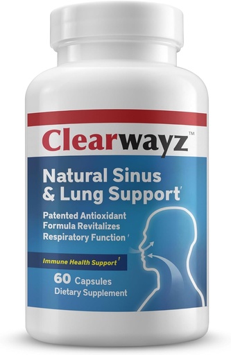 [BRSWYGQ2CMMRECQ7] Physician Therapeutics CLEARWAYZ Allergies, Seasonal Allergy and Asthma Support, Sinus, Lung and Immune Health, Nasal Health, Improve Airways, Bronchial Wellness