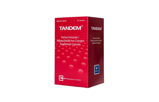 [BRSWIHTROV6QGCAV] Tandem- 106 mg Elemental Iron- Easy to Swallow-High Tolerability -Odorless & Tasteless