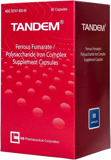 [BRSWIHTROV6QGCAV] Tandem- 106 mg Elemental Iron- Easy to Swallow-High Tolerability -Odorless & Tasteless