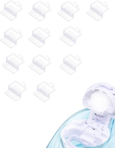 [BRSRMZA3AQPB6CDJ] 12 PCS Σιλικόνη Pods ξαναγεμίζει αξεσουάρ για Navage Nasal Care, εκτός από αλάτι για εύκολη λειτουργία (λευκό)