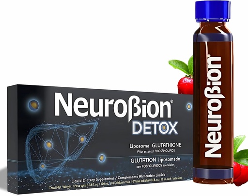 [BRSROEAFDEOROCIU] Neurobion Detox Liposomal Glutathione Liquid Essential Fosfolipids Glutation Liposomado Liquido Glutathione Liposomal Ek Antioksitan Immune Sistemi 10 Vials