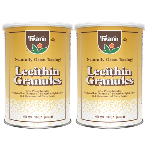 [BRSWGEIYPJ7REELA] Fearn Natural Foods Soy Lecithin Granules – Fat Emulsifier with Essential Nutrients for Health, Improves Texture of Cakes, Breads & DIY Gummies, 16 Oz (Pack of 2)