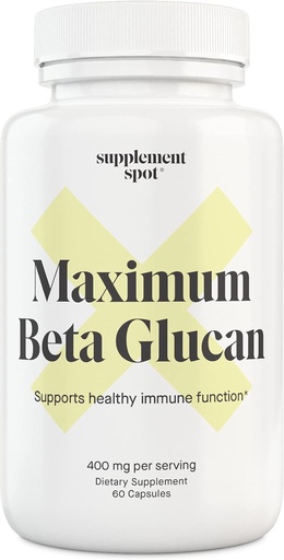 [BRSWIGANCYHGMCLG] Suplimentul maxim beta-glucan (60 capsule 400 mg per servire) 1 3D Beta Glucan Supplement Immune Supplement 