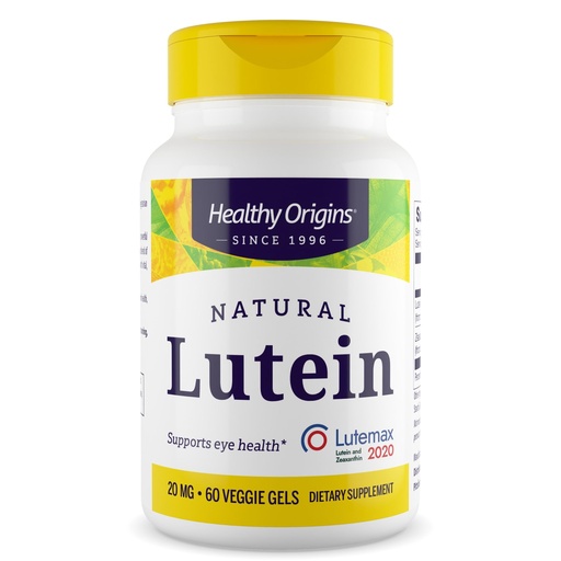 [BRSWK2YPCQMBU2DE] Healthy Origins Lutein 20 mg with Zeaxanthin 4 mg, 60 Veggie Softgels - Featuring Lutemax 2020, Clinically Studied Eye Health Formula - Supports Visual Function, Macular Health & Blue Light Protection