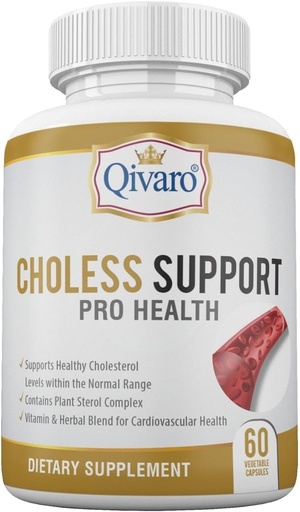 [BRSWGEIOPMMWGETL] Choless Support Pro Health - Kolesterool & Lipid Management - Infundeeritud Guggul ja küüslaugu ekstrakt - Vegan ja Non-GMO - Valmistatud USA - 60 kapslit