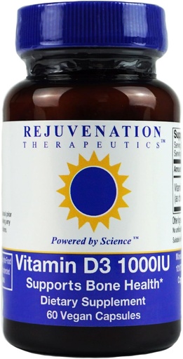 [BRSWGYAEBB5B6AY2] Rejuvenation Therapeutics Vitamin D3 - Bone Health Support (60 Vegan Capsules)