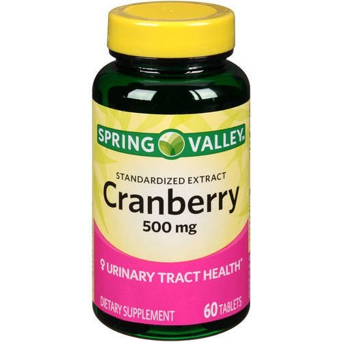 [BRSWICAQPNYBEFQ5] Spring Valley - Cranberry 500 mg, Standardized Extract, 60 Tablets