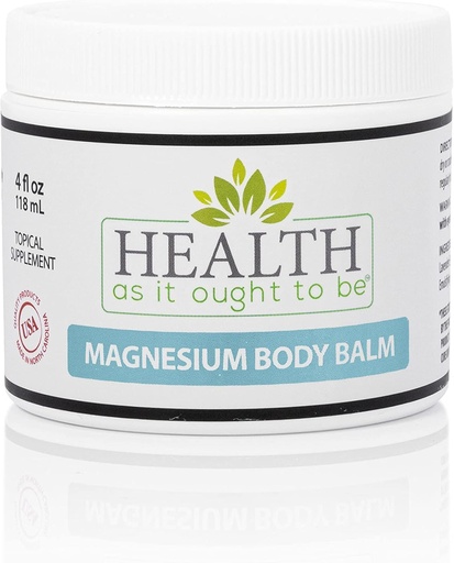 [BRSWGGQZPMPR4YIY] Magnesium Body Balm for Muscle Relief | All Natural Magnesium Oil Body Balm Infused with Arnica, Aloe Vera, Jojoba & Coconut Oil | For Headaches, Cramps, & Fast Muscle Relief | 4-Ounce