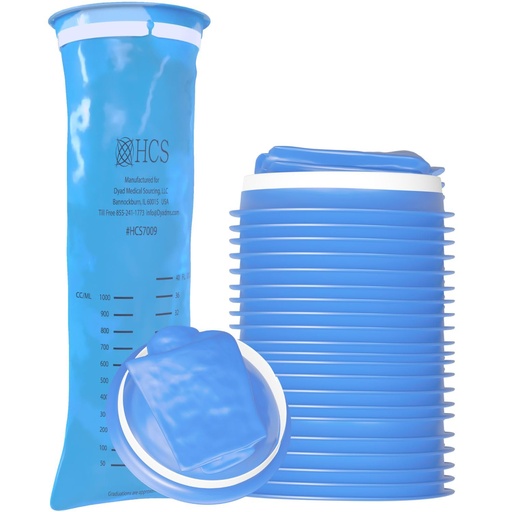 [BRSRMHT2DEDQOCIV] HCS Bulk Vomit Bags Disposable, Adults, Kids, Emesis, Throw Up, Barf, Puke | 144/Case, Car, Air Travel, Home, First Trimester Pregnancy Nausea, Morning Sickness, Hospital Patient, Medical, Blue