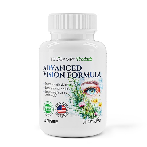 [BRSRAAAFPIOWECQ7] TODICAMP Macular Support Eye Health Vitamins & Vision Supplements Lutein 400mg, Zeaxanthin 10mg, Eyebright Herb, Lycopene Supplement & Bilberry Supplement for Eyes, Eye Vitamins for Seniors & Adults