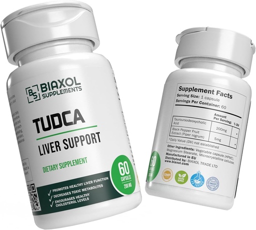 [BRSROCTYDIPWC2D6] 2024 Best TUDCA (Tauroursodeoxycholic Acid) | Liver Health | Lab Tested | 60 Capsules