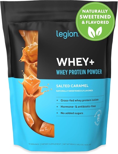 [BRSRAA33BADWC3Y6] LEGION Whey+ Protein whey Isolate from Grass Fed Cows - Whey Protein Isolate Powder Low Calorie, Non-GMO, Sugar Free, Lactose and Gluten Free, All Natural Protein Powder for Men & Women (60 Servings)