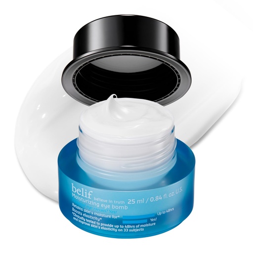 [BRSROAA2OVYBQDLP] belif Peptide Eye Bomb, Anti-Aging Eye Cream for Wrinkles, Fine Lines, Crow’s Feet & Eye Bags, 48hr Hydration with Ceramide, Squalane, Caffeine, Dermatologist-Tested Korean Skincare, 0.84 fl.oz