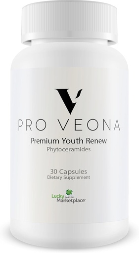 [BRSROZINCQPB4YD3] Pro Veona Phytoceramides - Premium Phytoceramides Suplemento con Vitaminas Esenciales - Apoyo Younger Look Healthy Skin - Ayuda a reducir la piel seca y mejorar la hidratación - Promover la producción de colágeno
