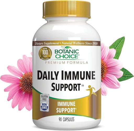 [BRSRMGIZCR5B623H] Botanic Choice Daily Immune Support - Vitamin C, Yaşlıberry və Yetişkin üçün nikel ilə - 90 Capsules