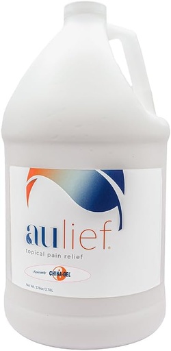 [BRSWIHTQPIMGECDE] China-Gel Aulief Pain Relief Cream Arthritis & Muscle Rub for Sore Muscles & Joint Pain, Neck, Knee & Back Aches, Premium Dye-Free White Topical Gel, 128 oz Bottle