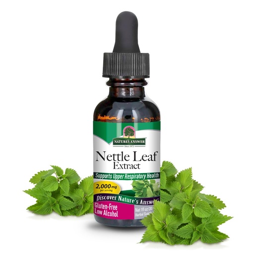 [BRSWI2YFAYMWOC34] Nature's Answer Nettle Leaf with Organic Low Alcohol 1 Fluid Ounce | Herbal Supplement | Helps Promote Immune Health | Non-GMO, Kosher, Gluten-Free