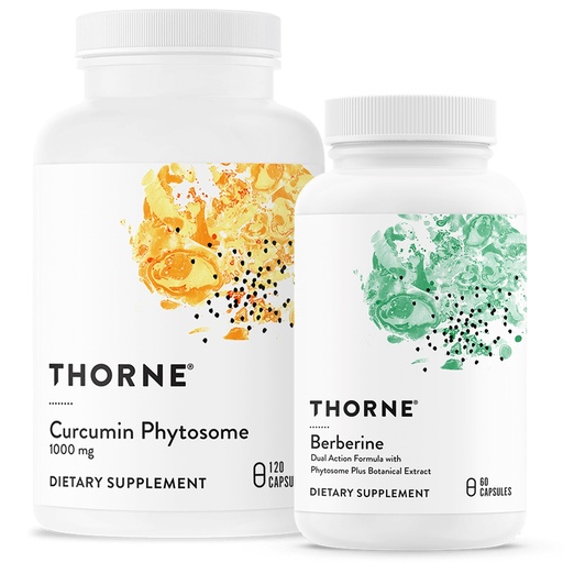[BRSRAYIDAQMBUDTZ] THORNE - Overall Wellness Bundle - Curcumin Phytosome & Berberine - 30 to 60 Servings