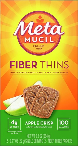 [BRSWIYYGPMDRWDT6] Metamucil Fiber Wafers Apple Crisp Packets, 2 ea