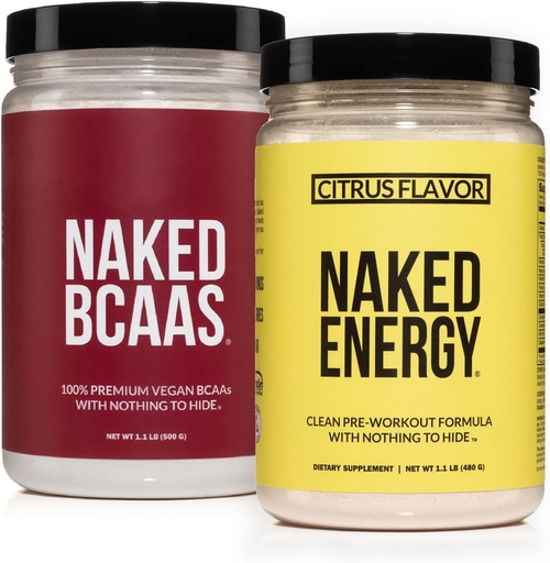 [BRSRMHAFDICBSD35] NAKED Vegan Energy and Performance Bundle Citrus Energy BCAAS Amino Acids Powder